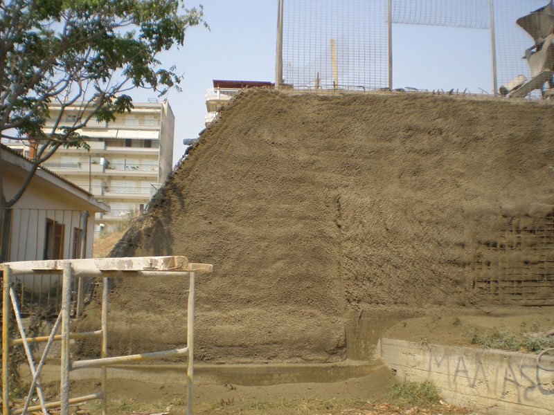 PROTECTIVE MEASURES IN THE AUXILIARY COURT OF NYMFAIOU STREET IN EVOSMOS